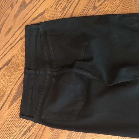 NYDJ chic slimming black Rhinestone bling seams high rise bootcut jeans. Sz 6 - Picture 5 of 11